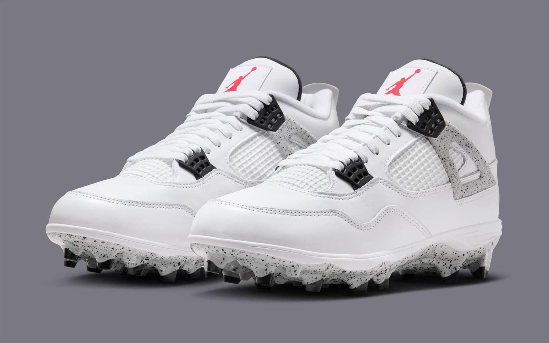 Air Jordan 4 "White Cement" Football Cleat