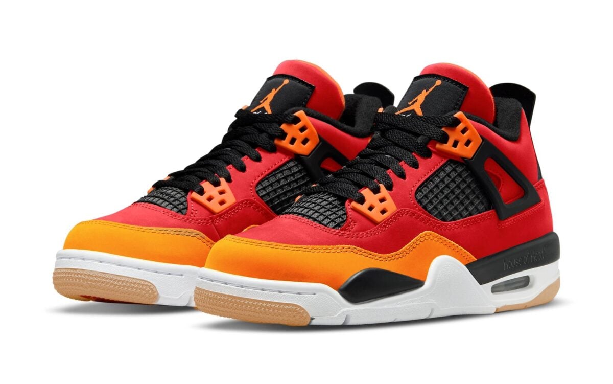 Air Jordan 4 GS "Fire Red/Starfish"