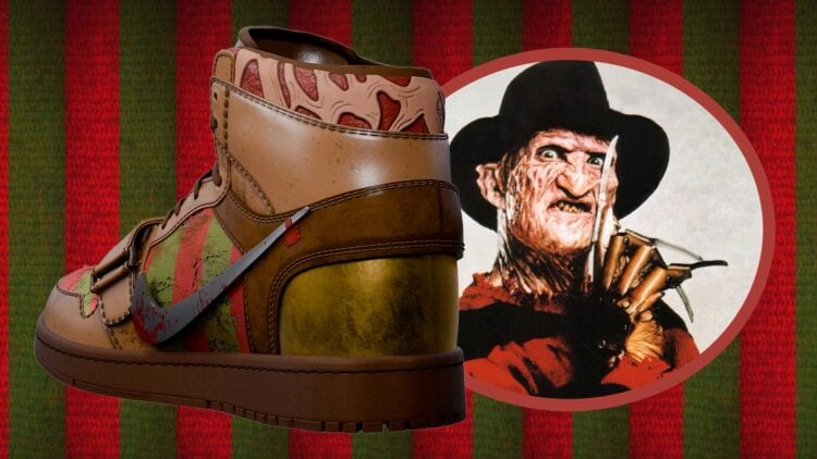 Freddy Krueger Burnt Dreams Air Jordan 1 Sneakers