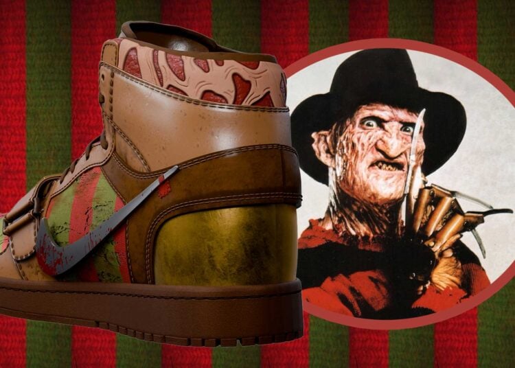 Freddy Krueger Burnt Dreams Air Jordan 1 Sneakers