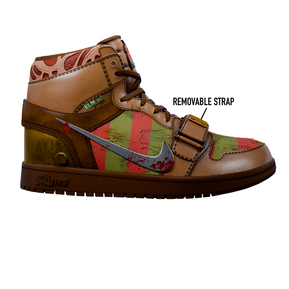 Freddy Krueger-Inspired "Burnt Dreams" Air Jordan 1 Sneakers