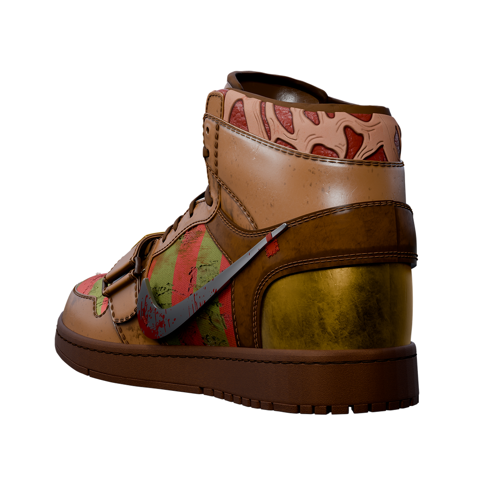 Freddy Krueger-Inspired "Burnt Dreams" Air Jordan 1 Sneakers