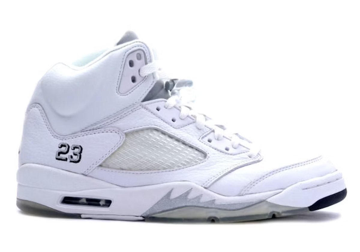 Air Jordan 5 "White Metallic"