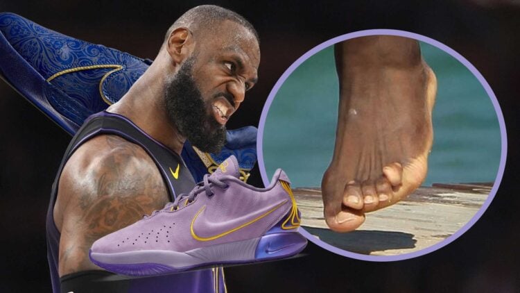 Nike Sneakers LeBron James Feet