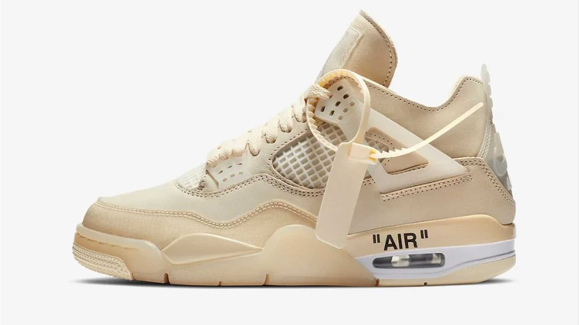 Off-White x Air Jordan 4 "Sail"