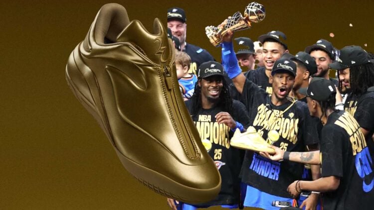 Shai Gilgeous-Alexander gold sneaker shai 001 converse