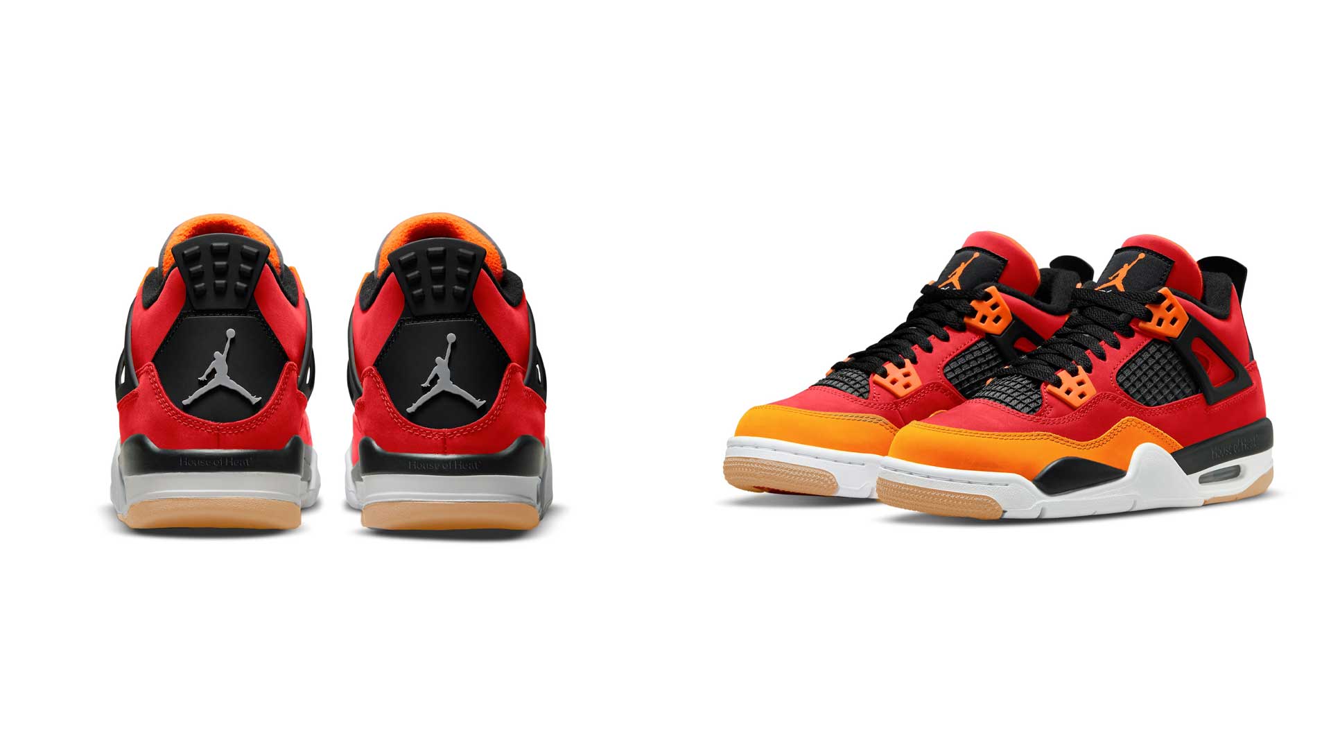 Air Jordan 4 "Fire Red/Starfish" kids
