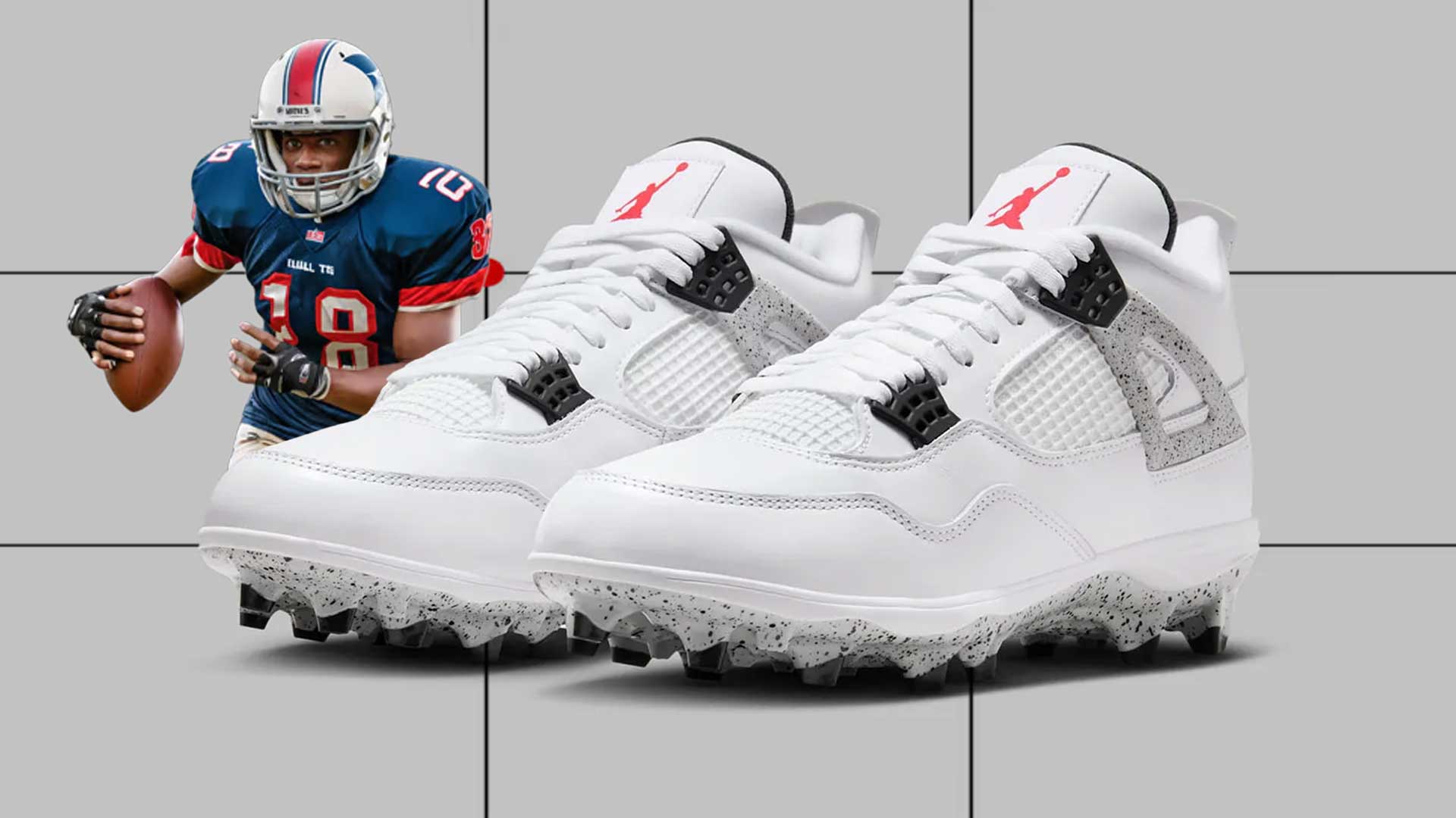 Air Jordan 4 "White Cement" Football Cleat