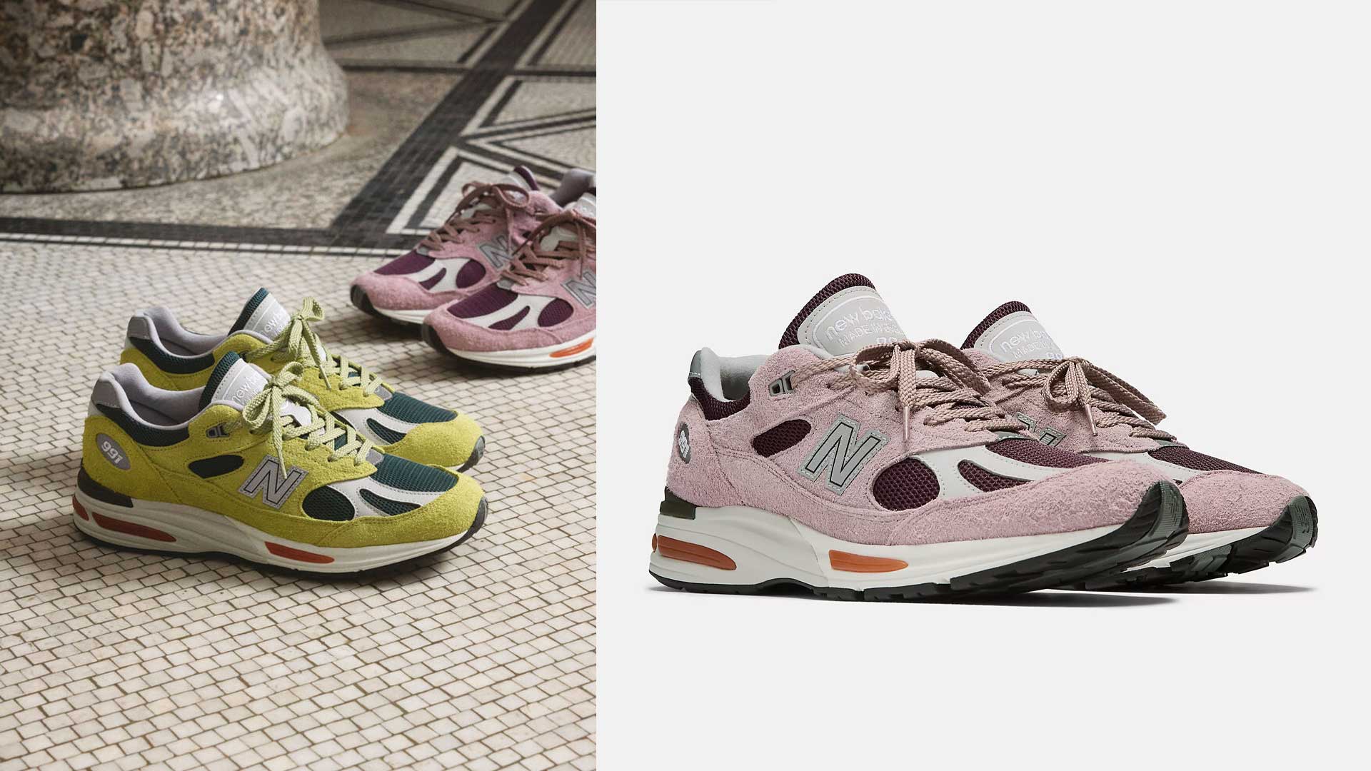 Made in UK 991v2 Grape Sorbet