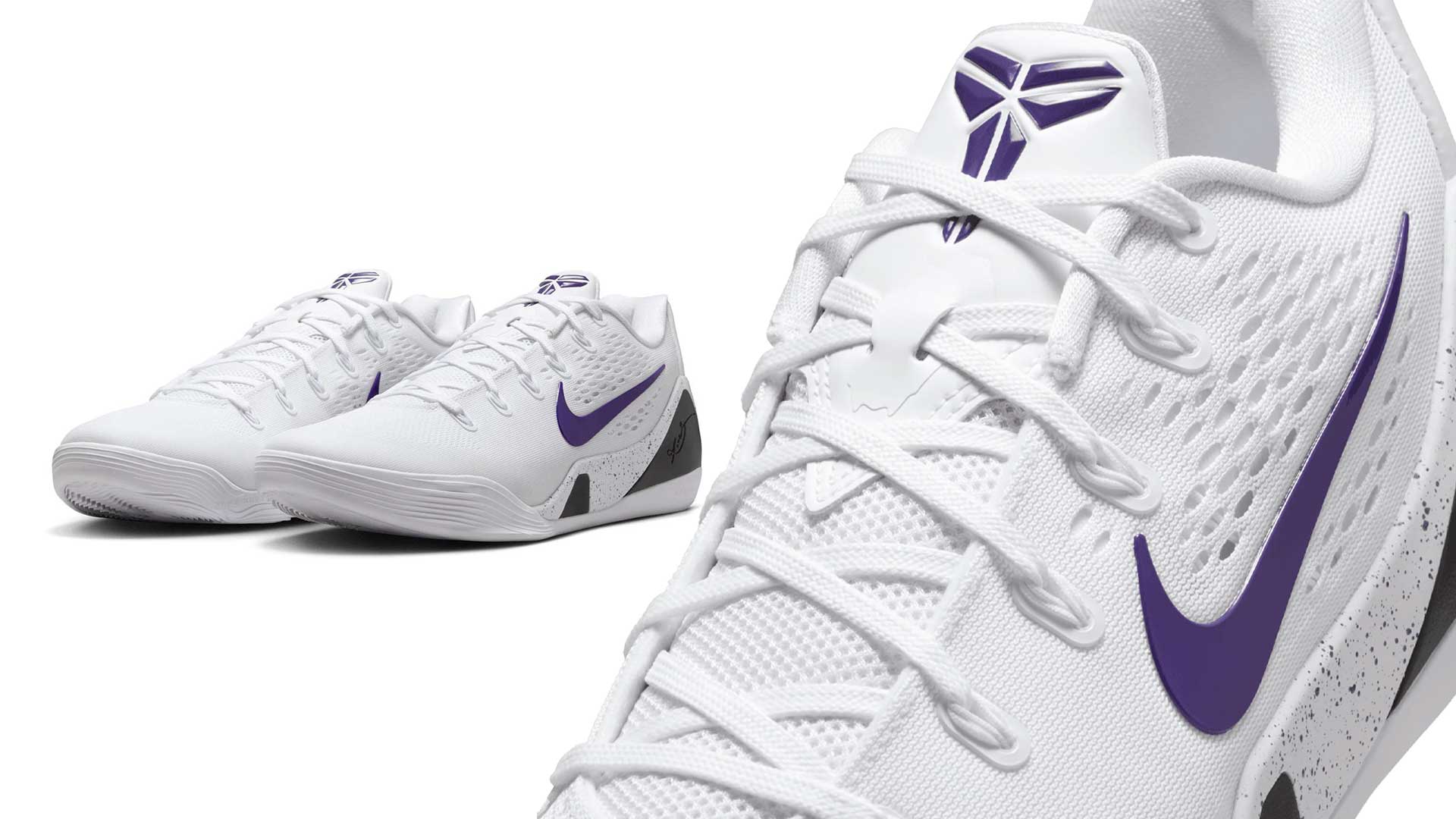 Nike Kobe 9 Elite Low Protro "White/Court Purple/White"