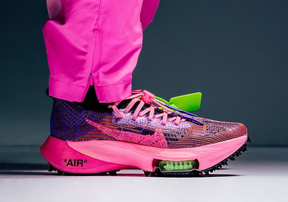 Off-White x Nike Air Zoom Tempo Next% "Pink Glow" (2021)