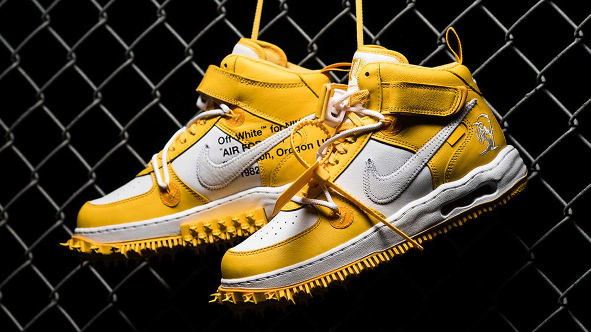 Off-White x Nike Air Force 1 Mid "Varsity Maize" (2023)