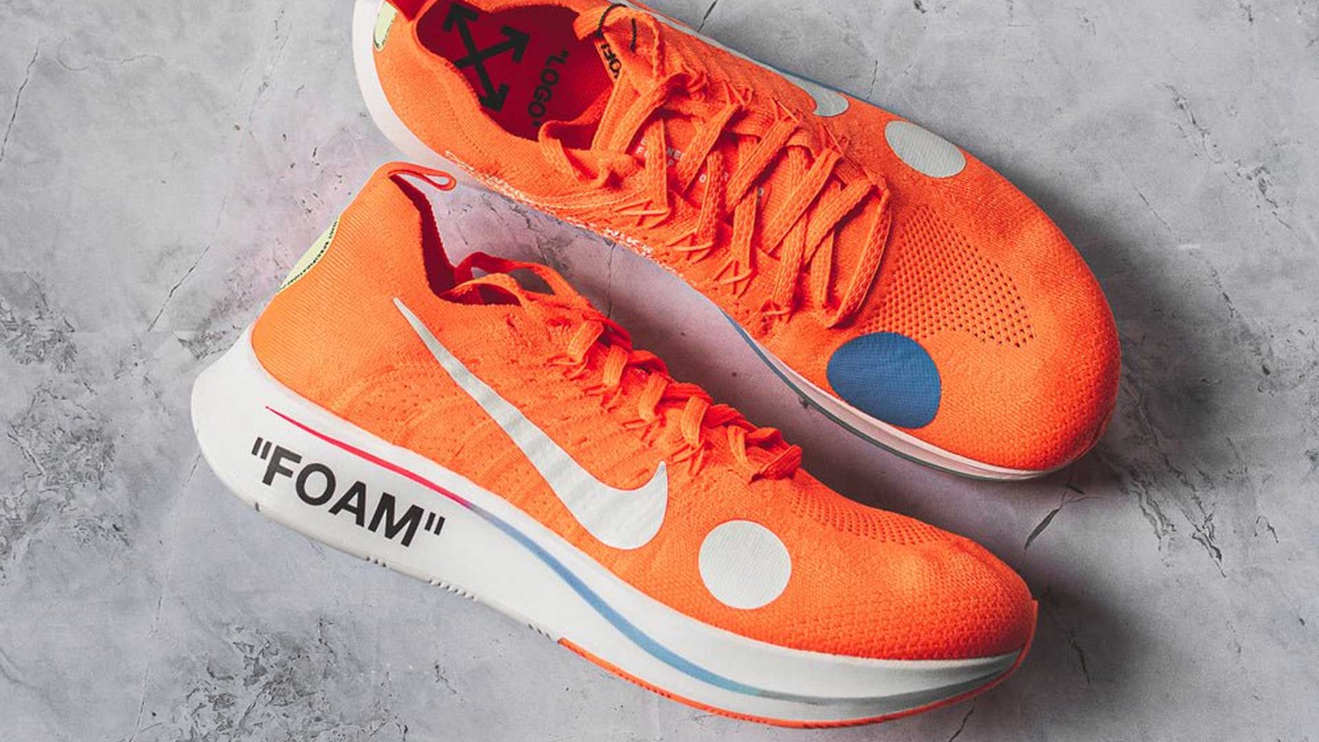 Off-White x Nike Zoom Fly Mercurial "Orange" (2018)