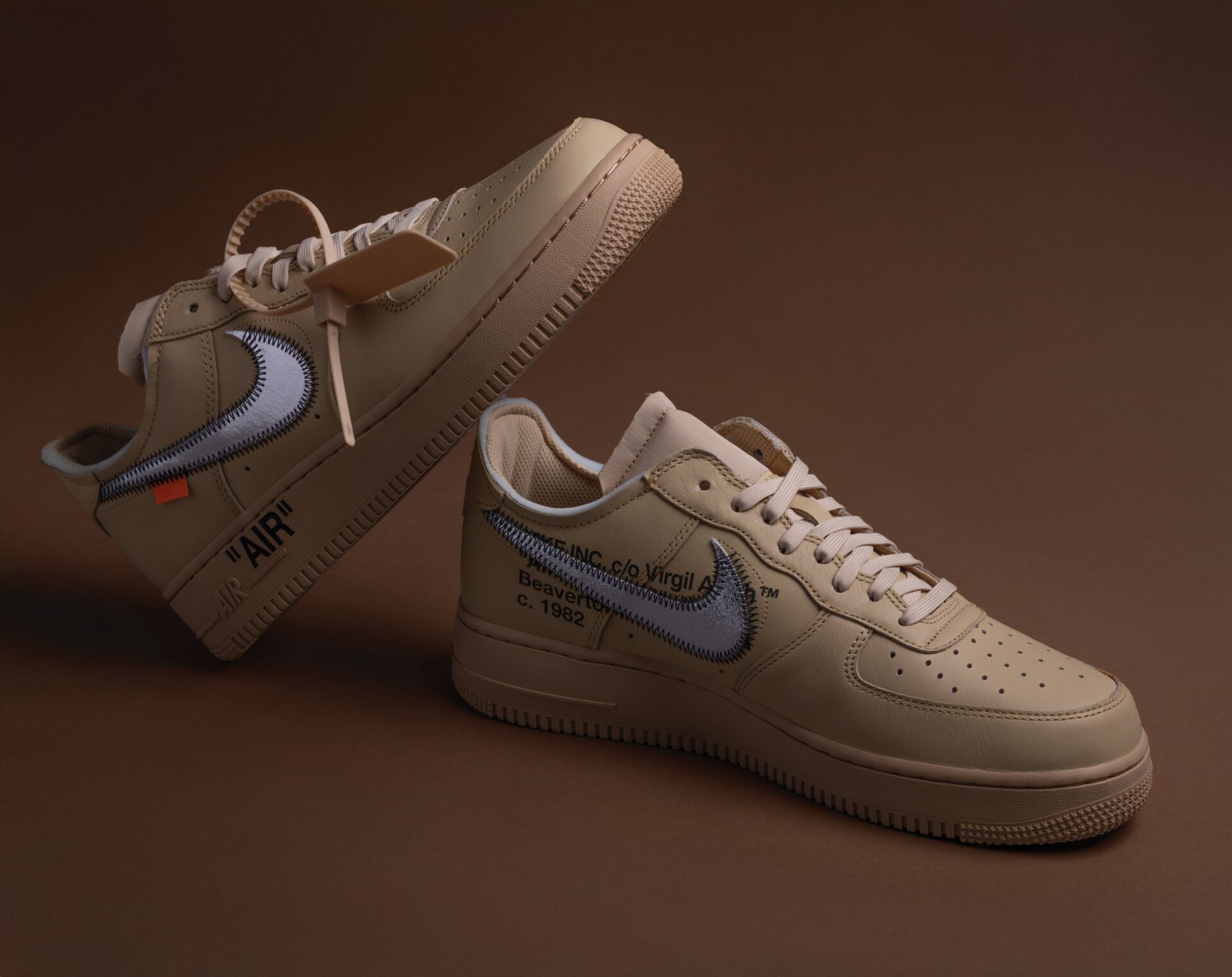 Virgil Abloh x Nike Air Force 1 "Sesame"