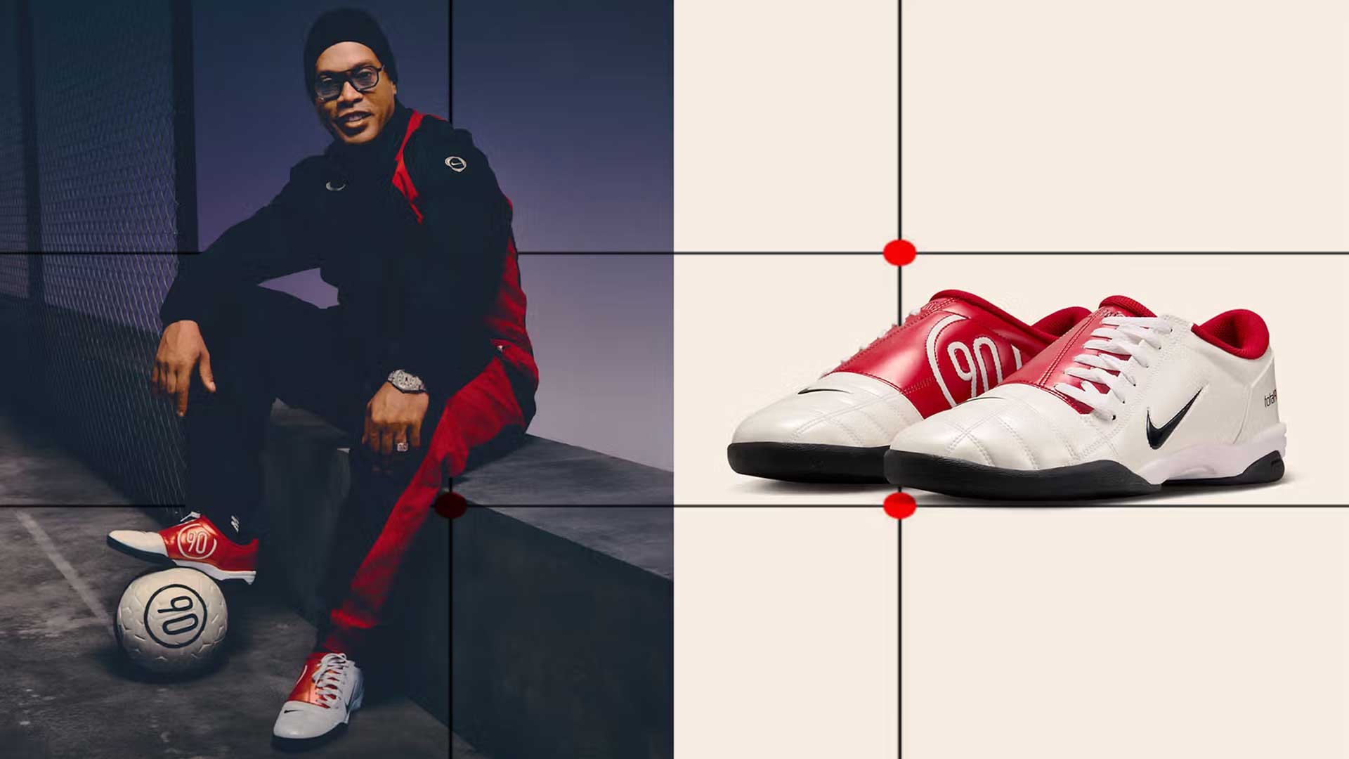 Ronaldinho Nike Total 90 III “Gym Red/White”