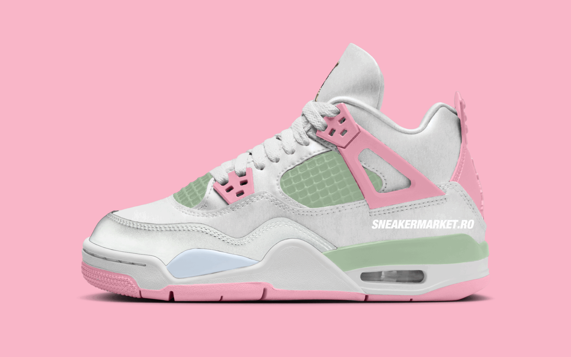 Air Jordan 4 "Medium Soft Pink/Vapor Green"