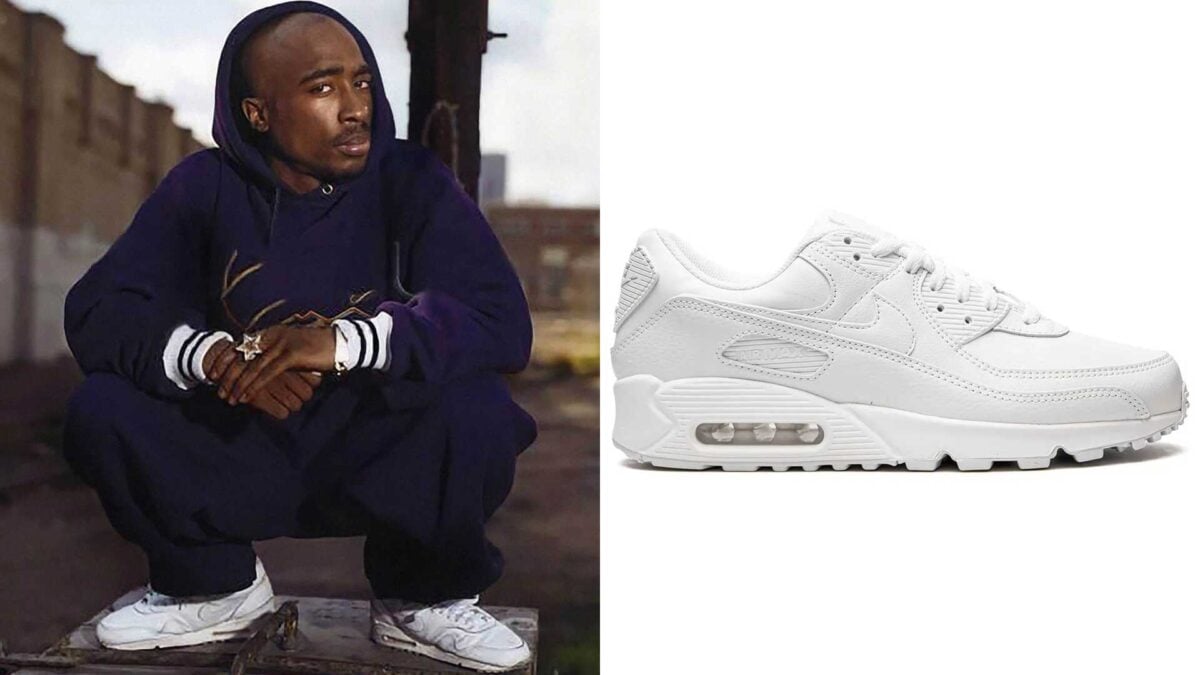 2pac White Nike Air Max 90
