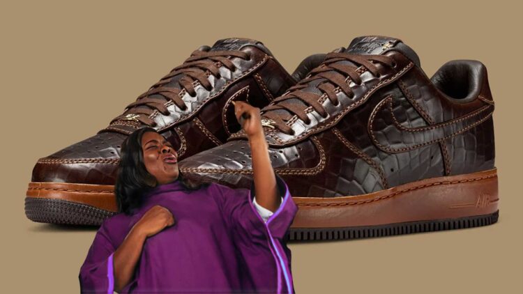 Nike Air Force 1 Low Fauna Brown Croc Skin
