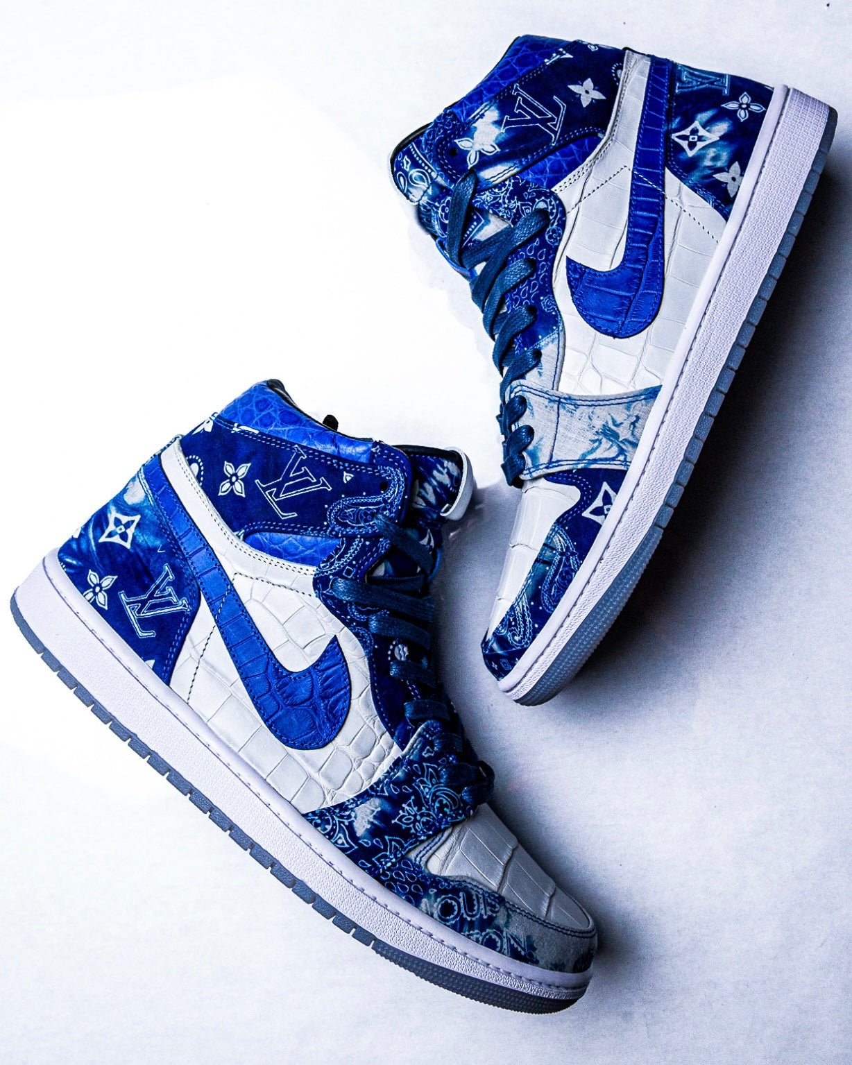 Louis Vuitton Bandana Air Jordan 1 High