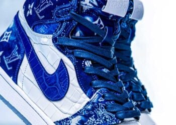 Louis Vuitton Bandana Air Jordan 1 High