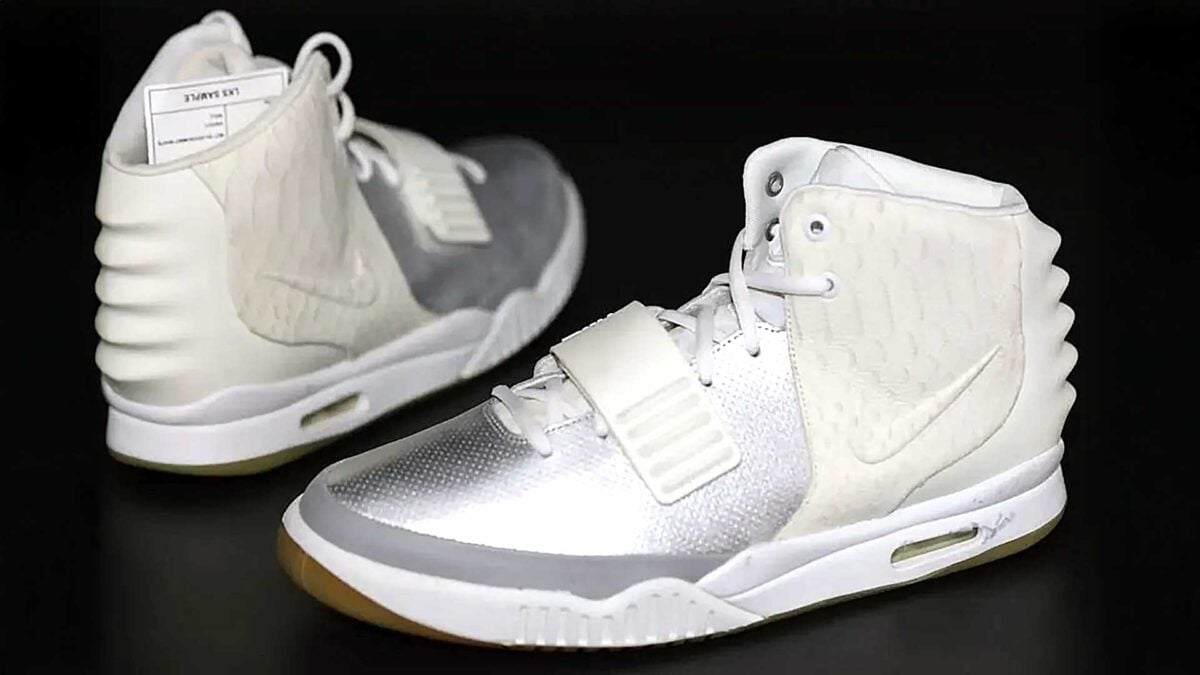 Nike Air Yeezy 2 “Silver/White” sample