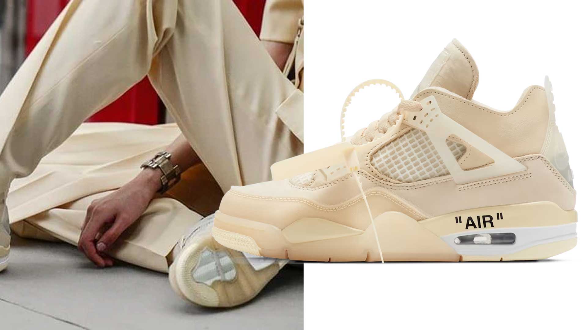 Off-White x Air Jordan 4 "Sail"