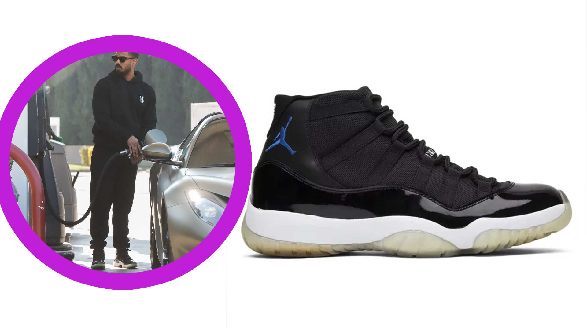 Michael B. Jordan in Air Jordan 11