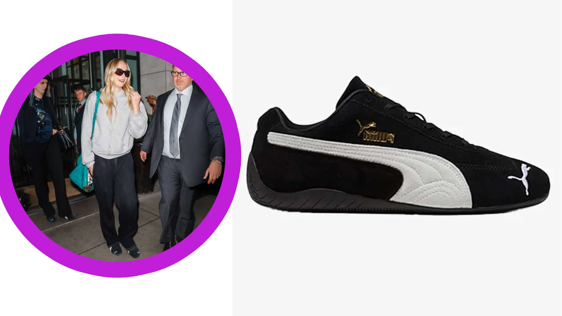 Sophie Turner in Puma Speedcats