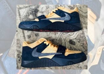 Travis Scott x Jordan Jumpman Jack Gold Navy