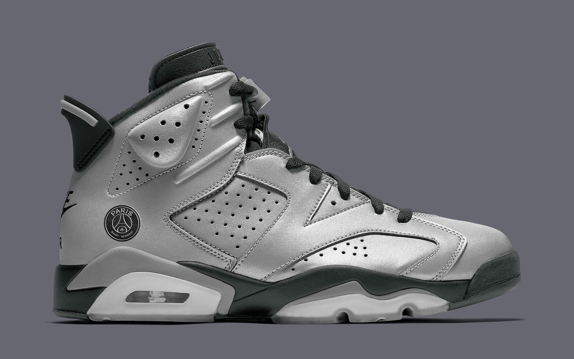 PSG x Air Jordan 6 "Metallic Silver"