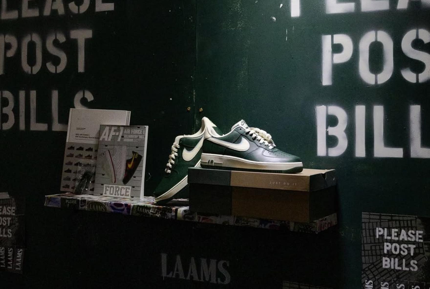 LAAMS x Nike Air Force 1 "Please Post Bills"