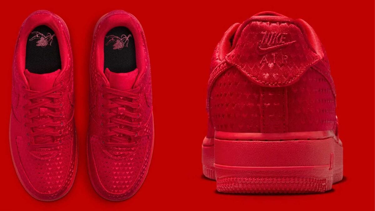 All red air force 1 valentine's day 2026