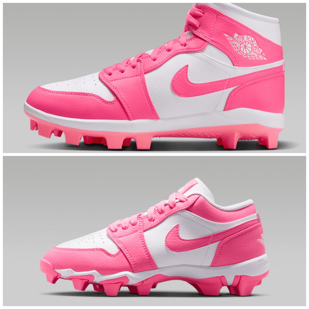 Air Jordan 1 MSC Cleats "Pink/White"