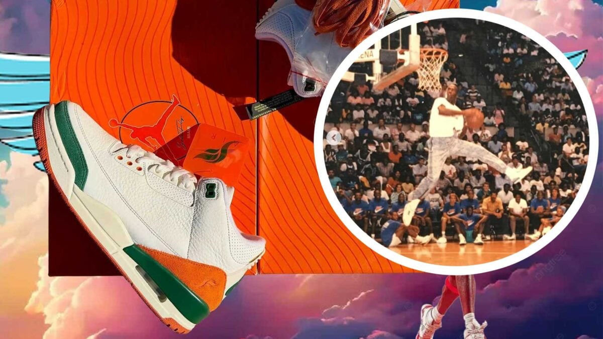 Jordan Borrowed Sneakers From a Fan to Dunk