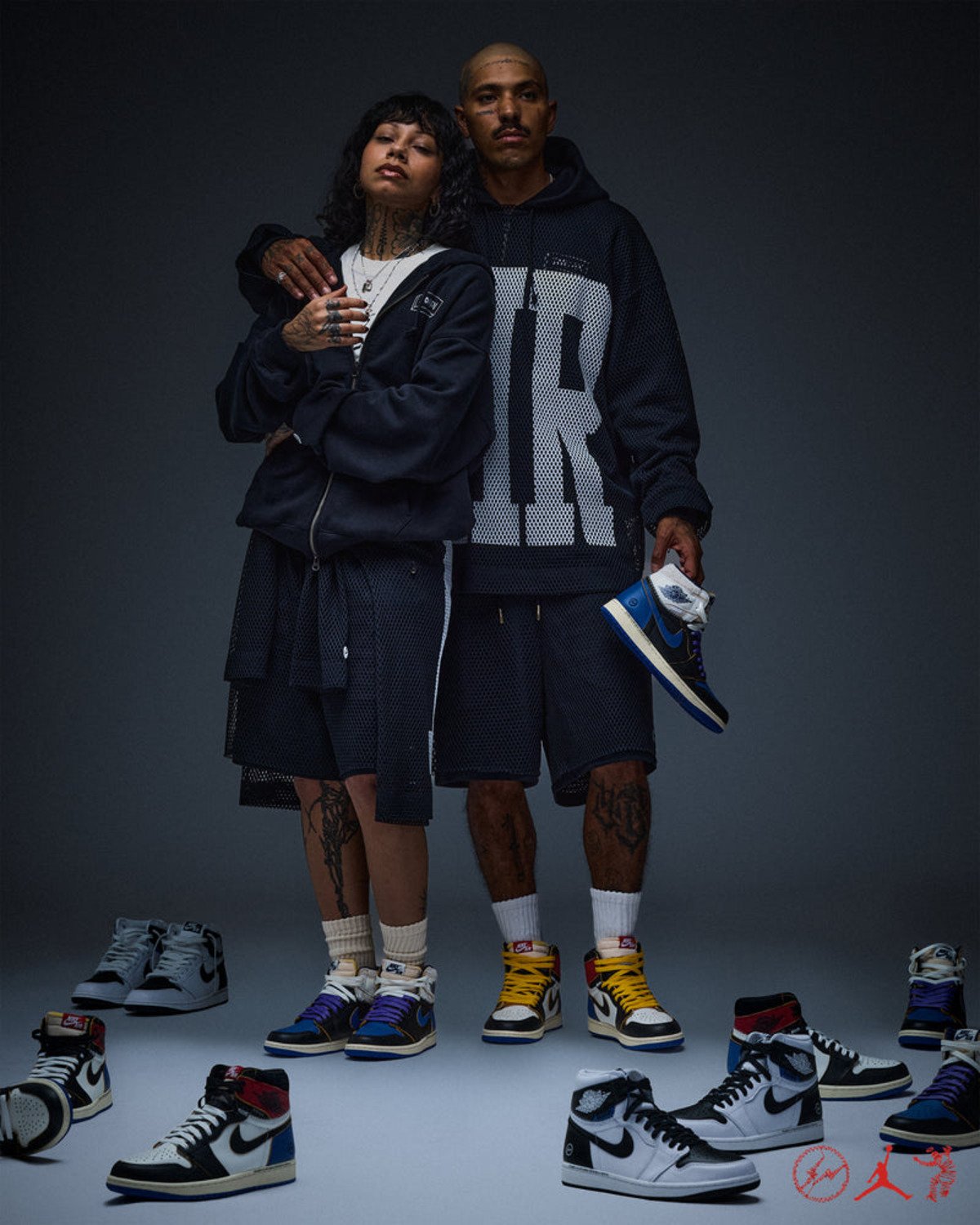 Union x Fragment x Air Jordan 1 "White/Black"