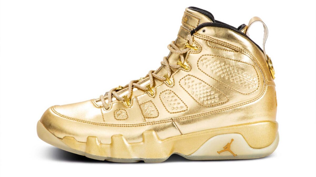 Usher Air Jordan 9 Gold PE