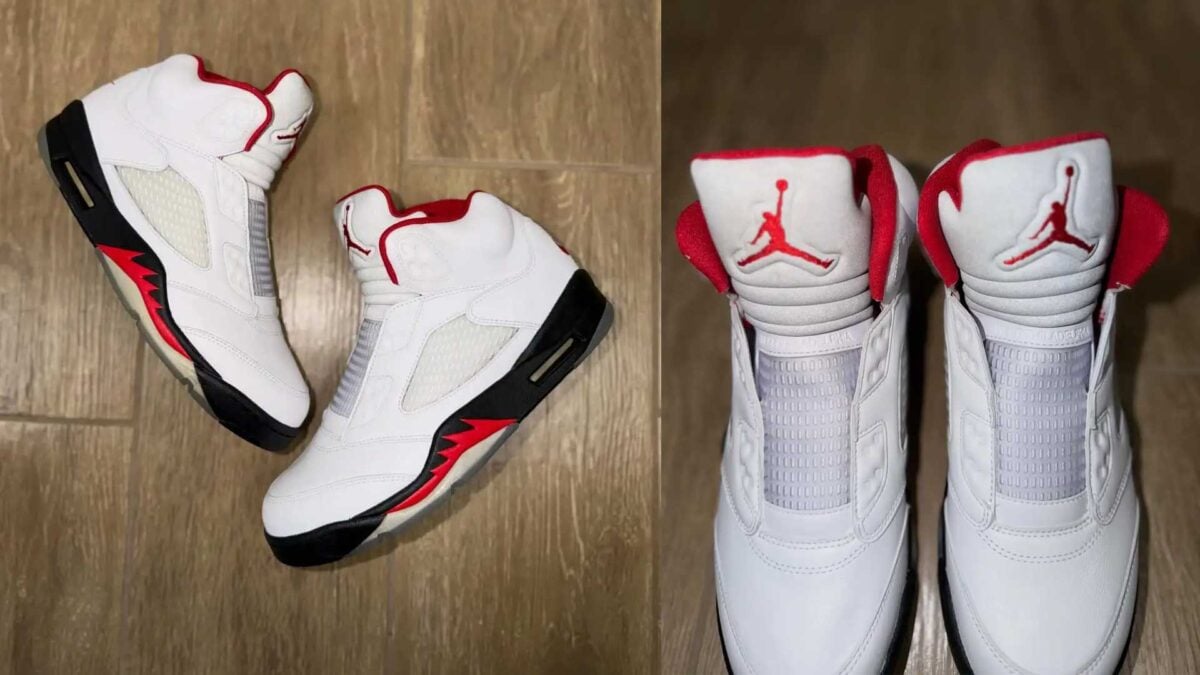 Air Jordan 5 “Fresh Prince Fire Red” sample