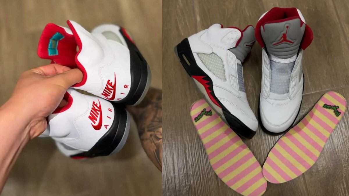 unreleased Air Jordan 5 “Fresh Prince Fire Red” sample