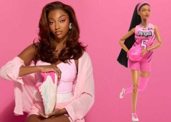 Angel Reese signature Barbie doll Reebok Angel Reese 1 Barbie